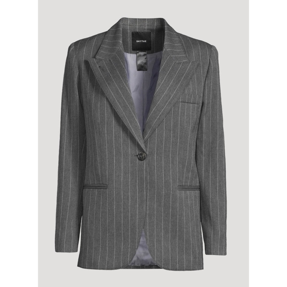 Smythe Pinstripe Oversized 90s Blazer Jacket L